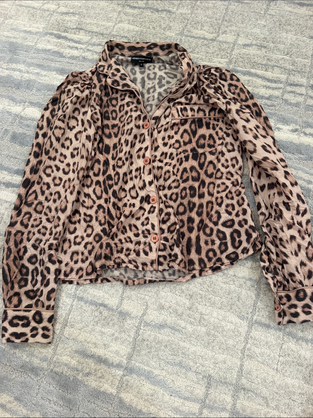 Generation Love Leopard Print Pajamas - Picture 3 of 10